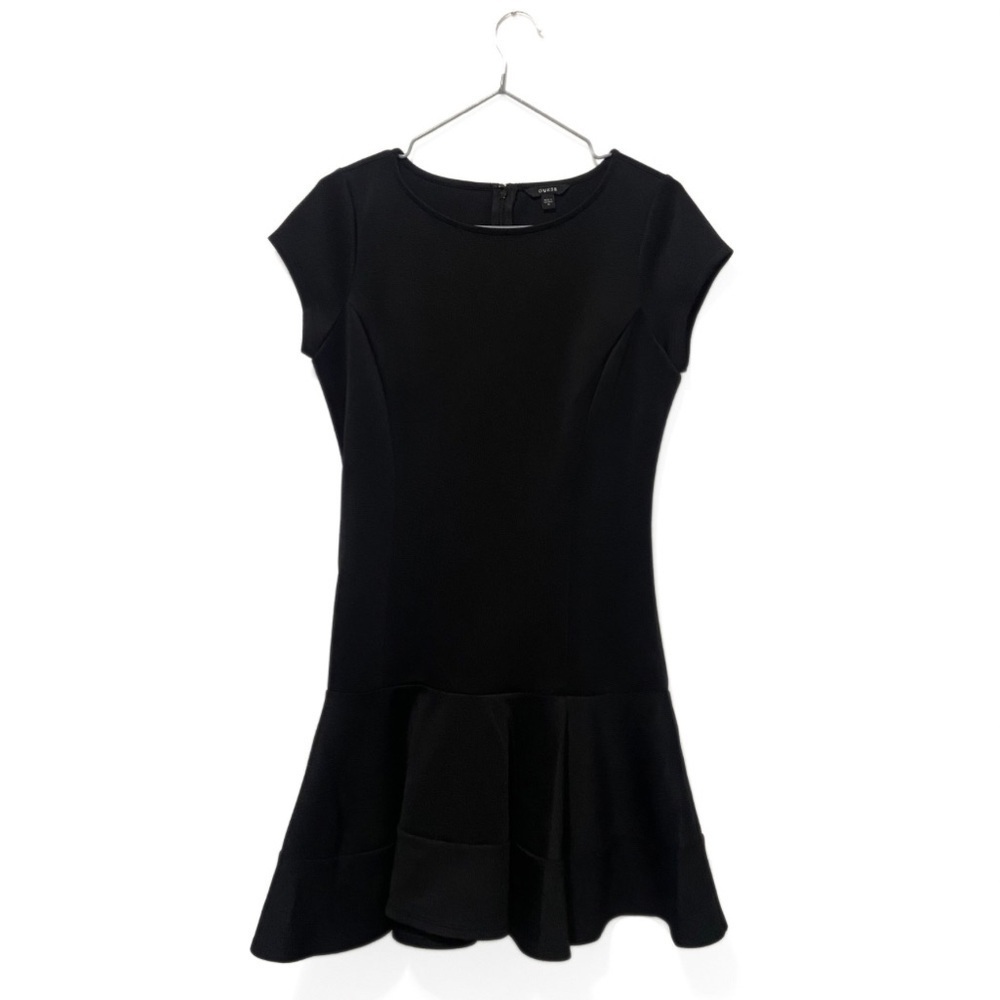 Guess Black Peplum Classic Mini Dress Size Medium